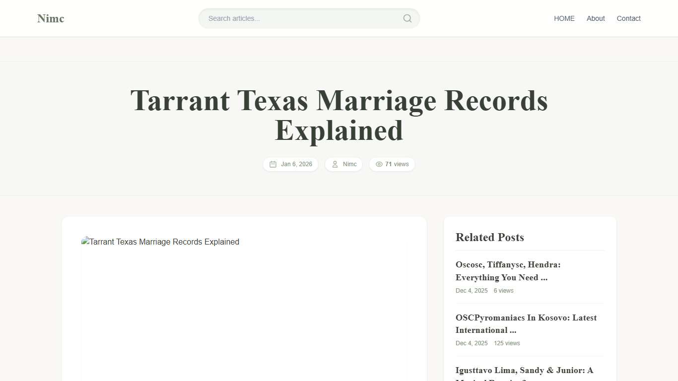 Tarrant Texas Marriage Records Explained
